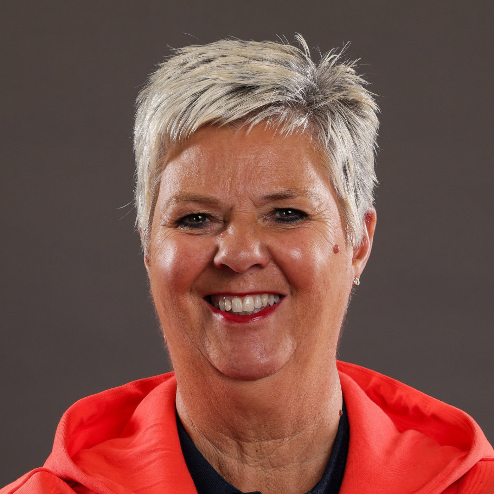 BIRMINGHAM, ENGLAND - JUNE 12: Dawn Peart during the Team GB Paris 2024 Kitting Out at NEC Arena on June 12, 2024 in Birmingham, England.(Photo by Barrington Coombs/Getty Images)